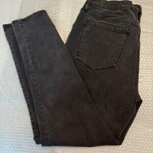 SEVEN 7 DENIM WOMEN’S JEANS BLACK SIZE 12, SKINNY ANKLE LENGTH